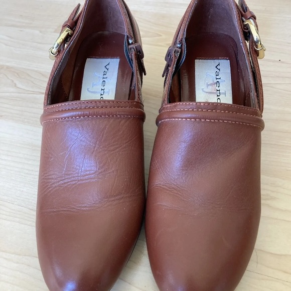 AJ Valenci Mahogany Leather Zip & Buckle Shoe Boots Shooties Women's 6 - Picture 5 of 10